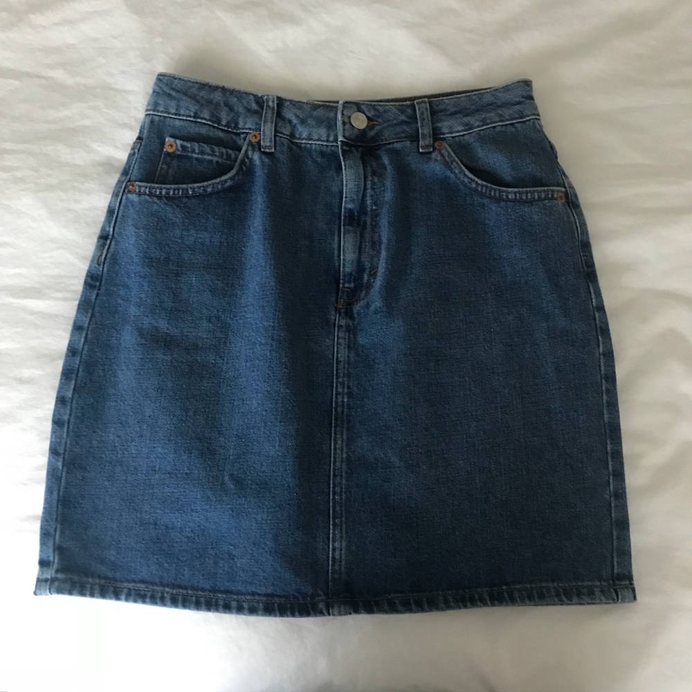 Topshop Moto Denim Skirt US Size 6 New